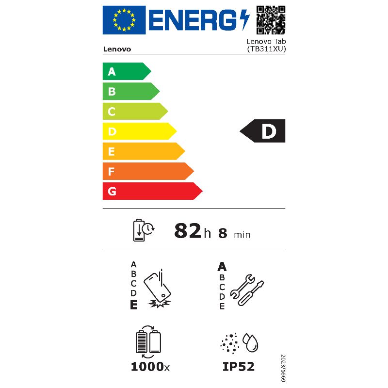 energy label pop up