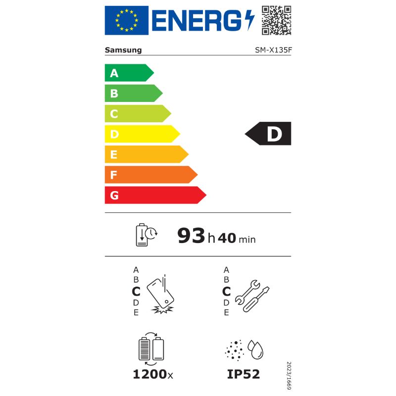 energy label pop up