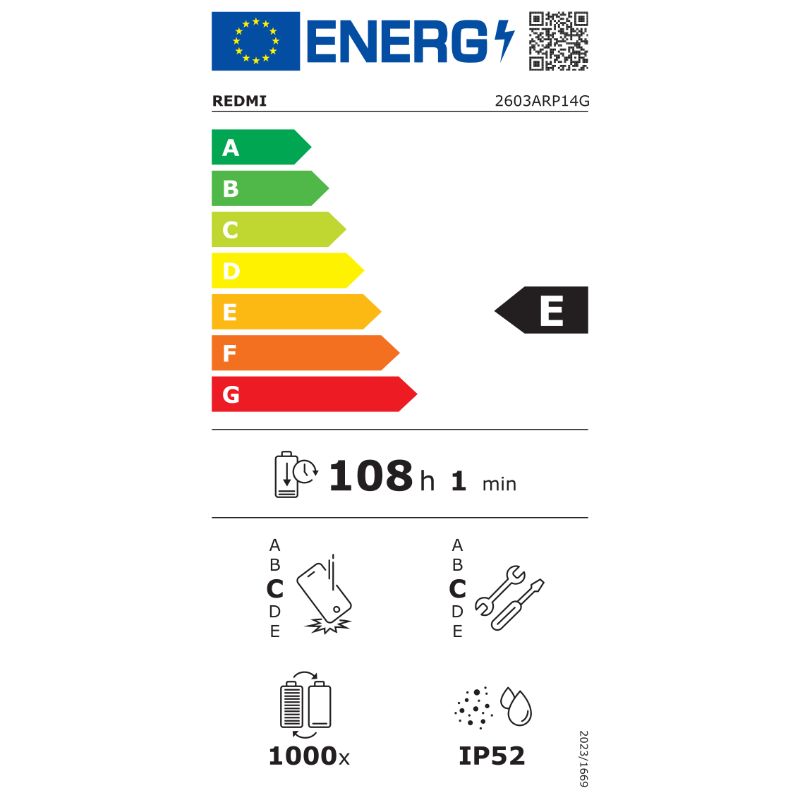 energy label pop up